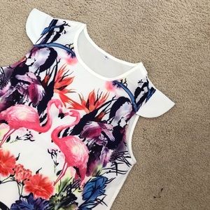 Beautiful printed White dress